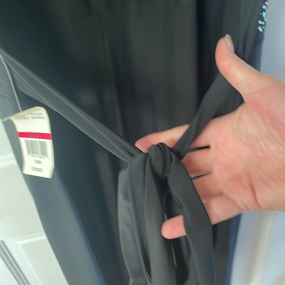 Bisou Bisou black cross front plus size dress NWT women’s size 22 - Picture 8 of 11